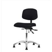 Vinyl Desk Height Chairs with Chrome Bases
