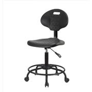Basic Industrial Polyurethane Medium Bench Height Chairs with Round Tube Bases
