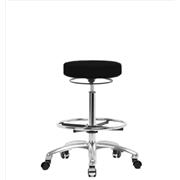 Vinyl High Bench Height Stools with Chrome Bases