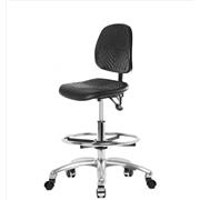 Polyurethane Medium Bench Height Chairs, Medium Back, with Chrome Bases