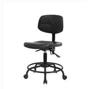 Polyurethane Desk Height Chairs with Round Tube Bases