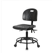 Industrial Polyurethane Desk Height Chairs with Round Tube Bases