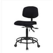 Vinyl Medium Bench Height Chairs with Round Tube Bases