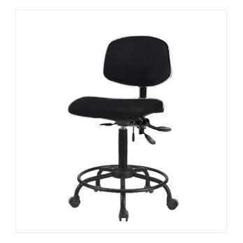 Vinyl Medium Bench Height Chairs with Round Tube Bases