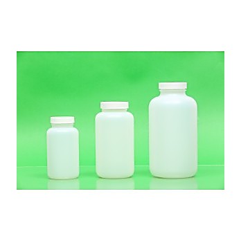 Natural HDPE Wide Mouth Packer Bottles, Certified 
