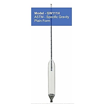 ASTM Specific Gravity Hydrometers, Plain Form (330mm Length)