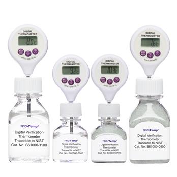 FRIO-Temp® Calibrated Electronic Verification Lollipop Stem Thermometers for Refrigerators, Incubators and General Applications