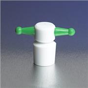 PYREX® PTFE Standard Taper Keyhole Stoppers, Color-Coded