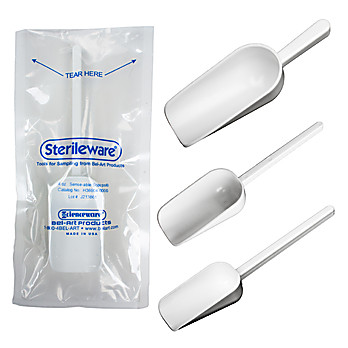 Sterileware® White Sterile Sampling Scoops