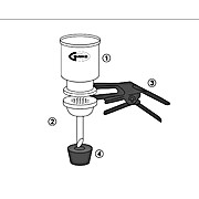 Vacuum Filter Holder Set, Fritted Glass