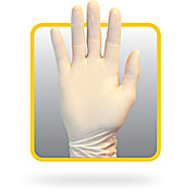 Natural Powder-Free Latex Gloves, 4 mil