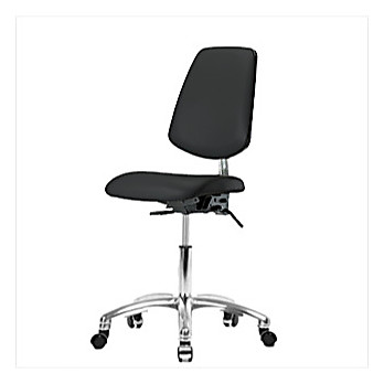 Clean Room Vinyl Desk Height Chairs with Medium Back