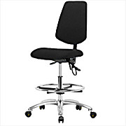 ESD Fabric High Bench Height Chairs with Medium Back