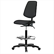 Vinyl High Bench Height Chairs with Nylon Bases & Medium Back