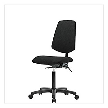 Fabric Medium Bench Height Chairs with Nylon Bases & Medium Back
