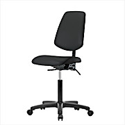 Vinyl Medium Bench Height Chairs with Nylon Bases & Medium Back