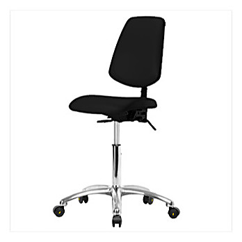 ESD Vinyl Medium Bench Height Chairs with Medium Back