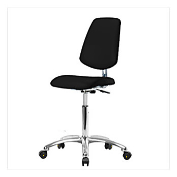 Basic ESD/Clean Room Vinyl Desk Height Chairs with Medium Back