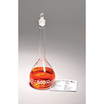 Class A Volumetric Flasks with Glass Stopper, Batch Certified, QR-Coded