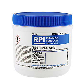 RPI TES, Free Acid [2-Tris(hydroxymethyl)-methyl-2-amino 1-ethanesulfonic acid]