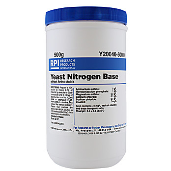 Yeast without Amino Acids