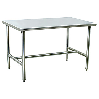 Electropolished Stainless Steel Cleanroom Tables with H-Frame