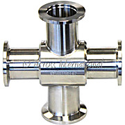 KF25/NW25 Stainless Steel 4-Way Cross Flange