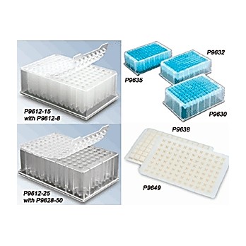 Deep Well Plates 96 x 2ml, Sterile, polypropylene, square well, 2ml Well Cap. Qty:50