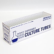 Pack of 50 Bulk Pack PYREX 13x100mm Disposable Round Bottom Threaded Culture Tubes Without Marking Spot or Caps 