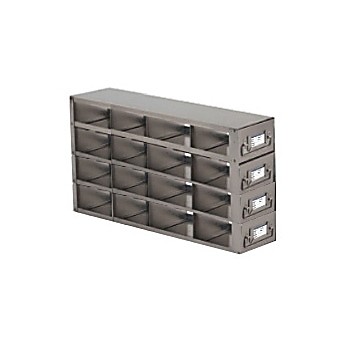 Upright Freezer Drawer Rack for 25-Place Slide Boxes, Capacity 16 Boxes, 15 x 6 9/10 x 6" (L x H x W)