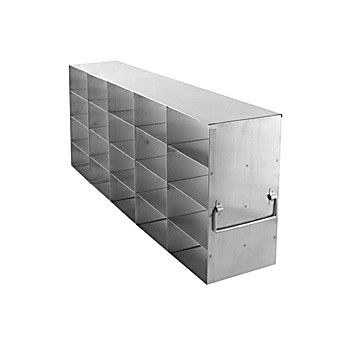 Upright Freezer Rack for 3" Boxes, 5 x 4 Capacity 20 boxes, 26 3/4 x 12 5/8 x 5 1/2" (L x H x W)