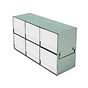 Upright Freezer Rack for 15 and 50 ml Tube Boxes, 2 x 2, Capacity 4 boxes 12 3/16 x 10 3/16 x 5 7/8" (L x H x W)