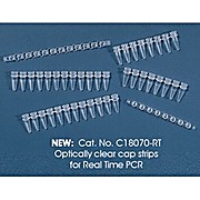 ThermoGrid™ .2mL Thermal Cycing Tubes, Strips of 8 tubes and separate strips of 8 caps, yellow, (Q-PCR) 120 strips per pkg.