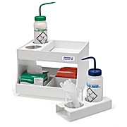 Denville® Benchtop Storage, Rotating Two-Tier Lab Station (12W x 12D x 9.25H)