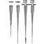 Microcapillary Pipet Tips, Round Orifice, 83mm x 0.5mm diam. (Fits 0.7mm openings), Rack of 200, sterile