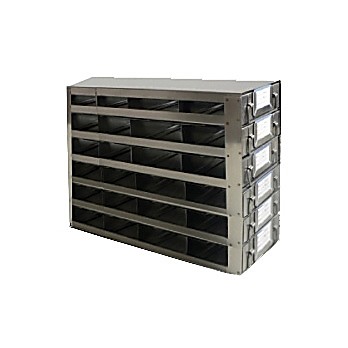 Upright Freezer Drawer Rack for 25-Place Slide Boxes, Capacity 24 Boxes, 15 x 10 1/5 x 6" (L x H x W)