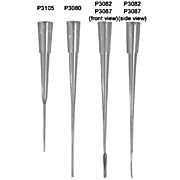 Microcapillary Pipet Tips, Flat Orifice, 83mm x 0.33mm diam. (Fits 0.4mm openings), Rack of 200