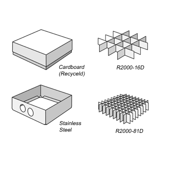 Standard Freezer Boxes, Boxes, Stainless, Height: 3 inch