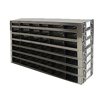 Upright Freezer Drawer Rack for 25-Place Slide Boxes, Capacity 42 Boxes, 22 2/5 x 12 x 6" (L x H x W)