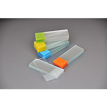 Microscope Slides, Super Grade, Ground Edges, Color Frosted