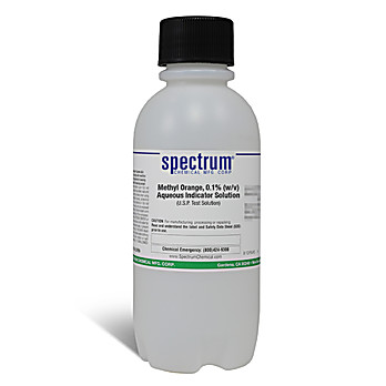 Methyl Orange, 0.1% (w/v) Aqueous Indicator Solution, (U.S.P. Test Solution)