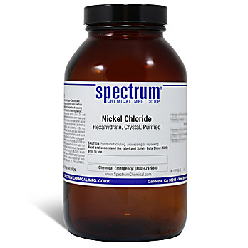 Nickel Chloride, Hexahydrate, Crystal, Purified