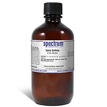 Ceric Sulfate, 0.1N, Solution