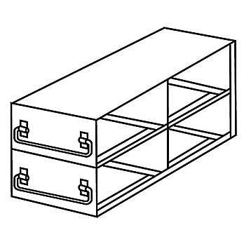 Upright Freezer Drawer Racks for Standard 3.75" High Boxes