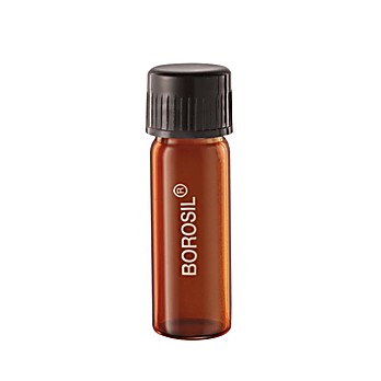 Borosil® Reusable Heavy Duty Amber Light-Blocking Culture Tubes with Flat Bottoms