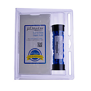 MicroLiter 76 SeriesTM 9mm Autosampler Vial, Cap and Septa Unassembled Component Kits with PTFE Septa