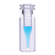 2ml Clear Plastic Vial with 300µL Insert Volume (Fixed Insert