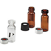 10 mm Screw Top Black Cap with PTFE/Silicone Pre-slit Septa
