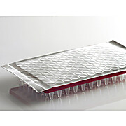 PCR Foil Seal, pierceable adhesive aluminium foil, strong adhesive, 100 sheets (130 x 80mm) per case