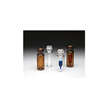9mm ID Screw Top Clear Glass Vial with sealed 300 µL Insert